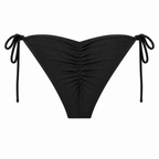 Merino wool cheeky bikini bottom with side ties, 100% merino wool