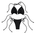 black merino wool bikni