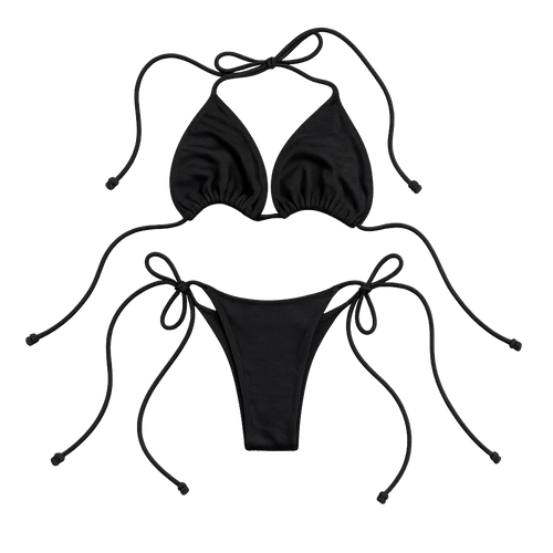 black merino wool bikni