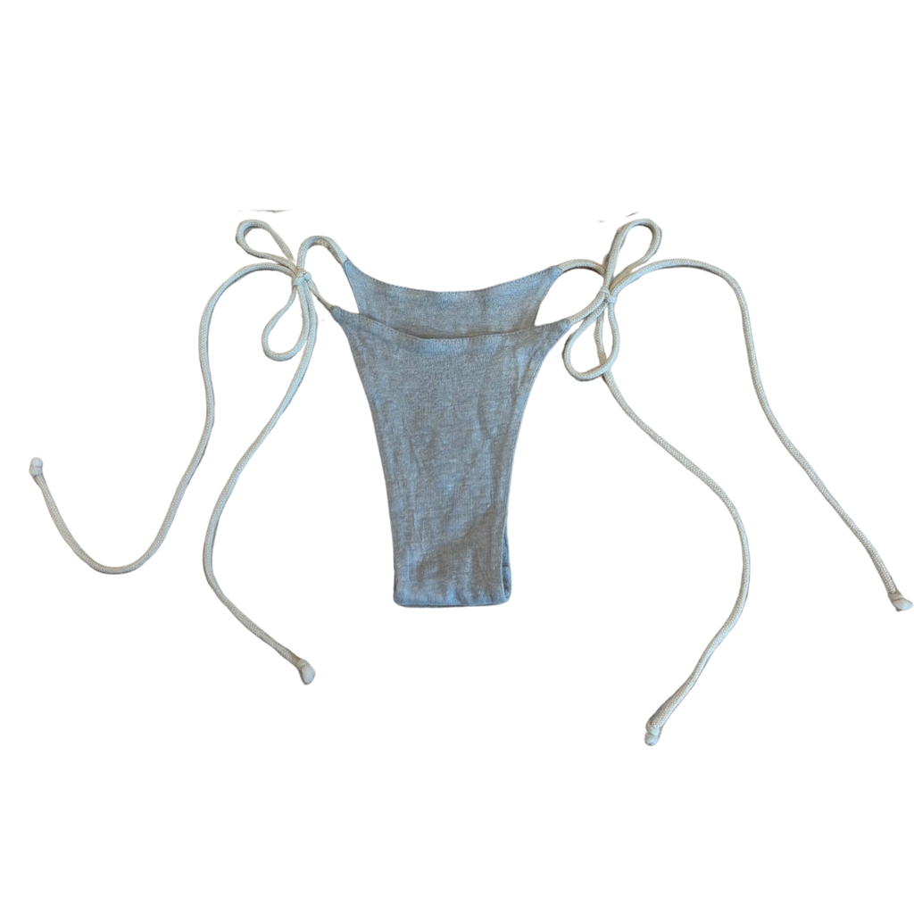 organic linen bikini bottom