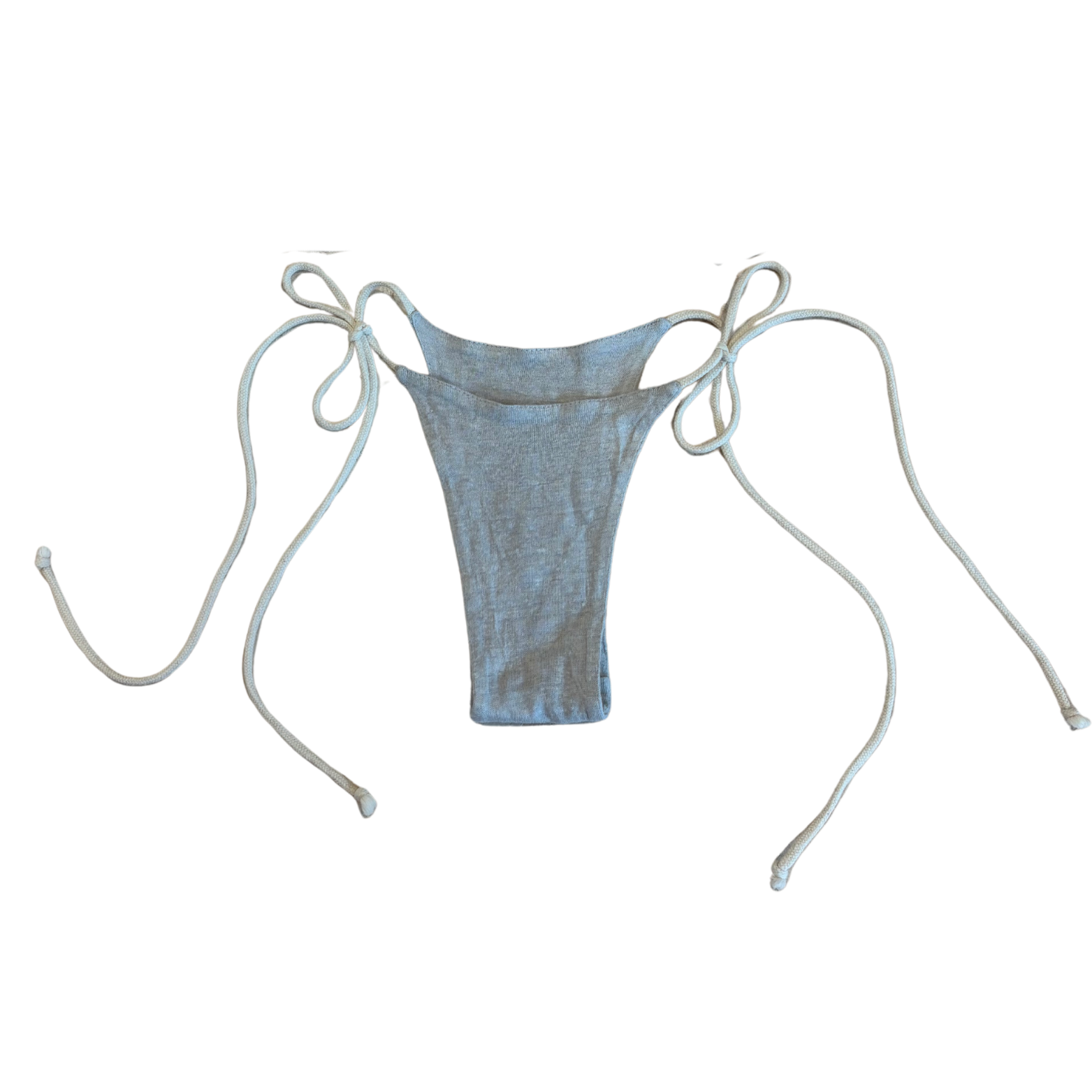 organic linen bikini bottom