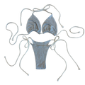 organic linen bikini set