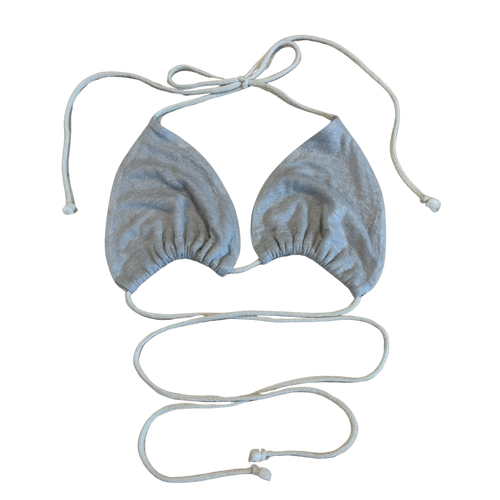 organic linen bikini top