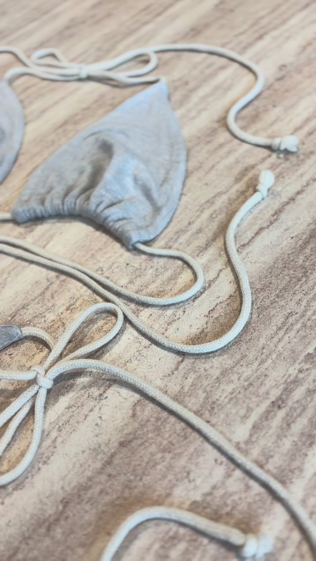 Organic Linen Bikini Top - 100% Turkish Linen (Preorder)